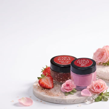 Zara Hayat Pink Lips Combo Kit –Exfoliating Lip Scrub & SPF++ Lip Balm Set