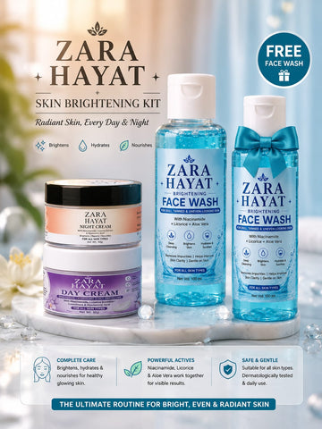 ZARA HAYAT Skin Brightening Kit | Face Wash, Day & Night Cream