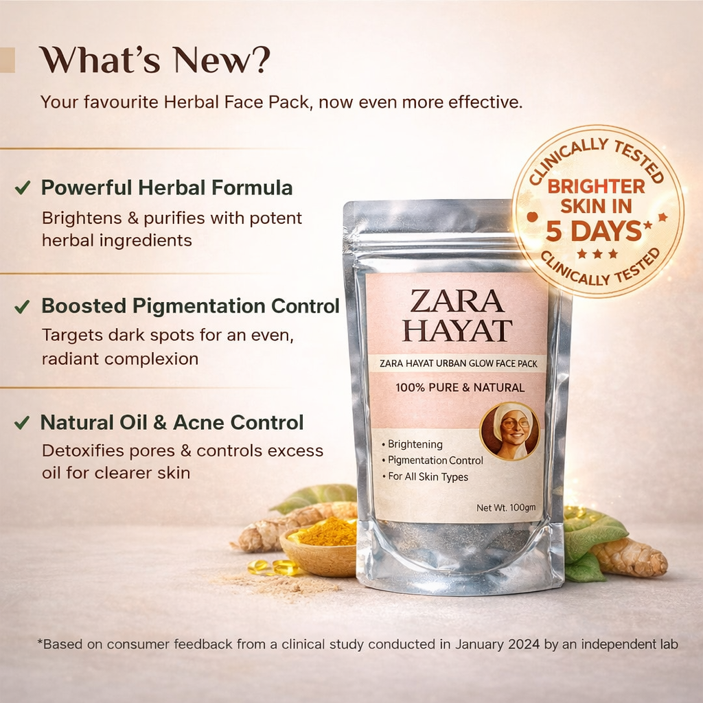 ZARA HAYAT UBRAN GLOW FACE PACK – 100GM