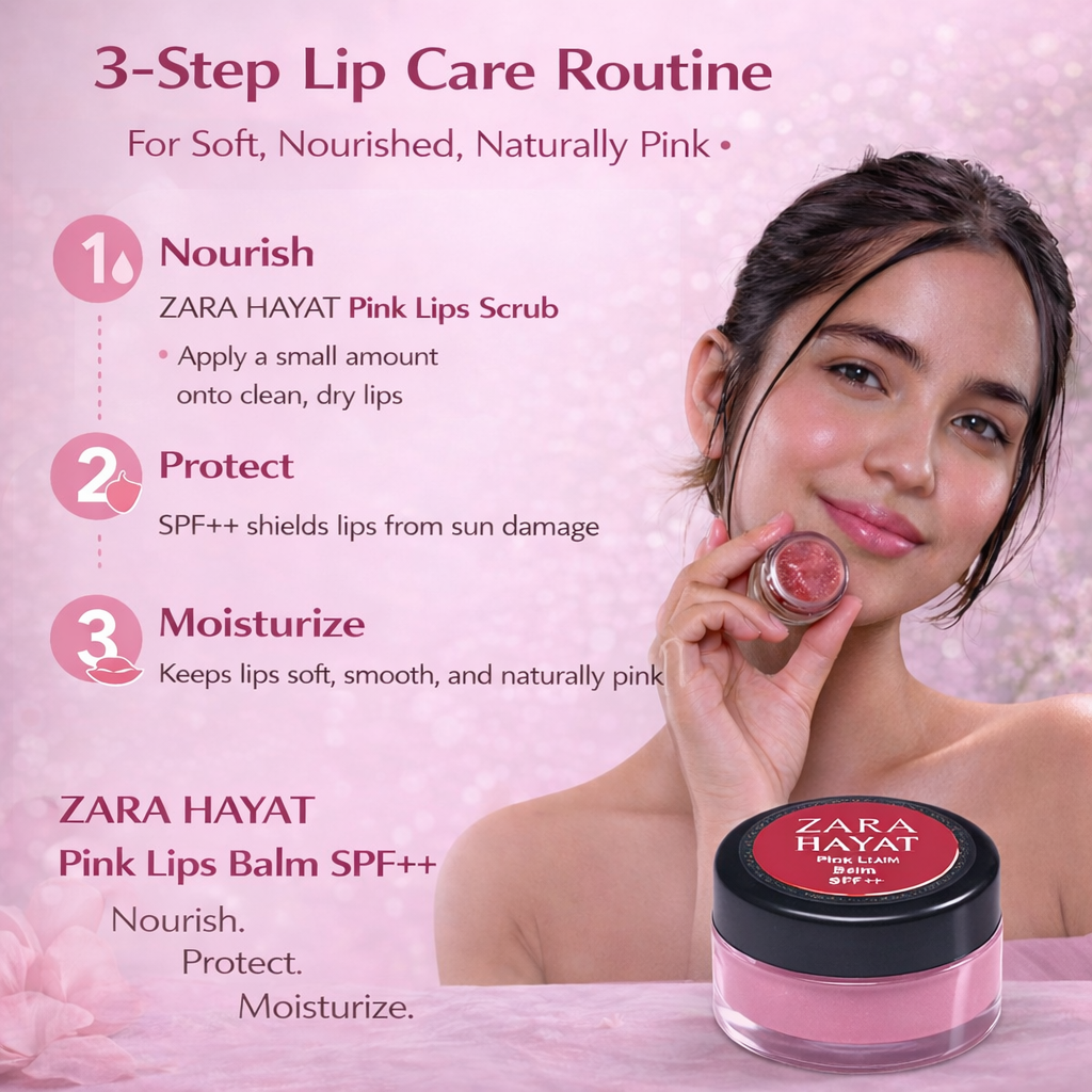 ZARA HAYAT Pink Lips Balm SPF++ pack of 2