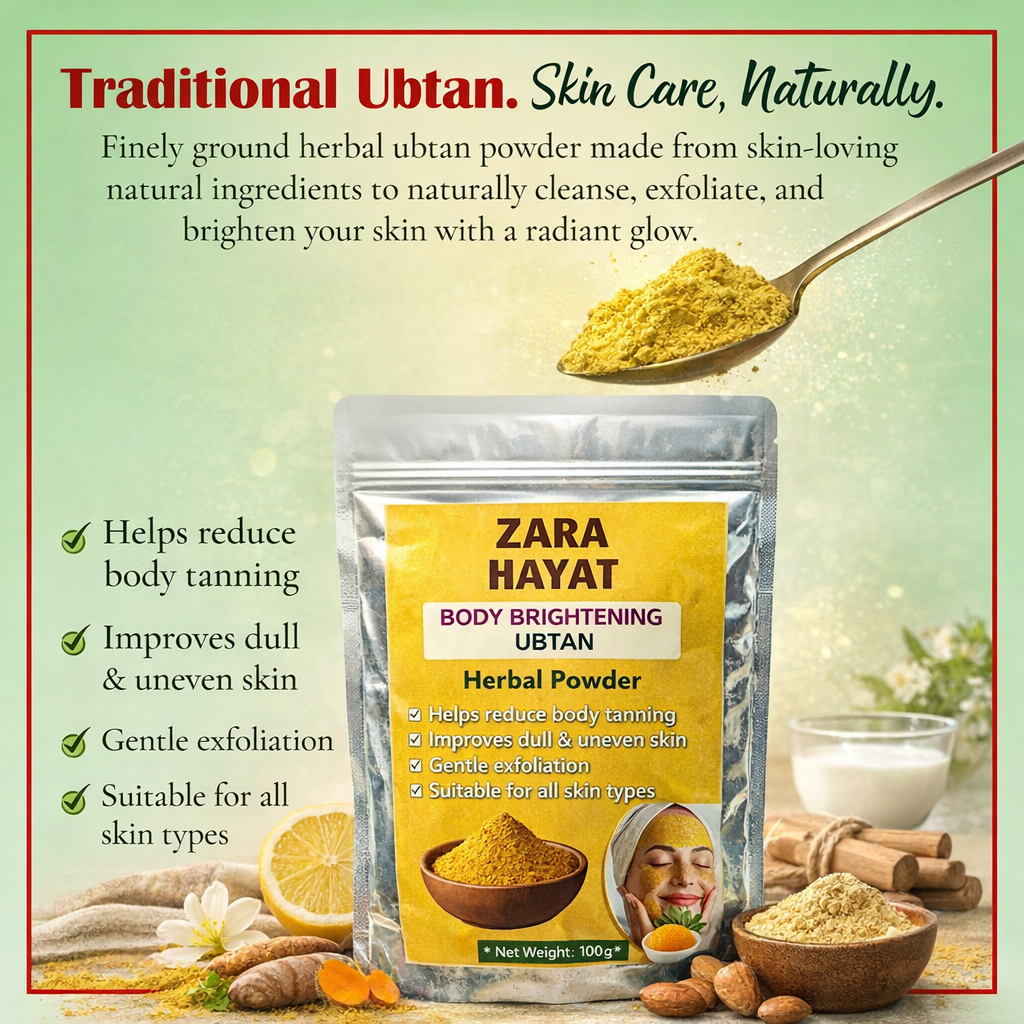 ZARA HAYAT Body Brightening Ubtan – 100g