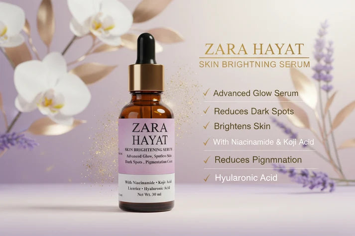 Zara Hayat Skin Brightening Serum with Niacinamide & Kojic Acid – Dark Spots Removal & Glowing Skin (30ml)