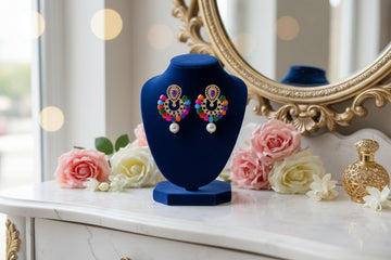 Rainbow Pearl Drop Earrings Combo