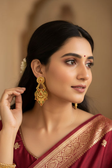 Meenakari Chandbali Earrings COMBO