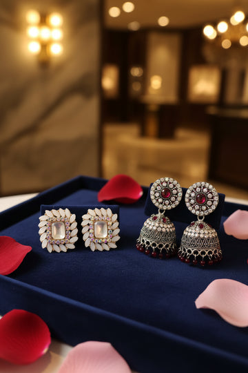 Stud and Jhumka Set