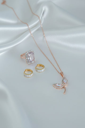Butterfly Pendant Combo Set