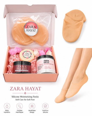 ZARA HAYAT Hand & Foot Brightening Kit (With FREE Silicone Socks)