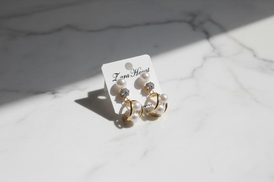 3 in 1 Stud Earrings Combo Set