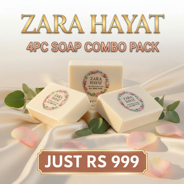 ZARA HAYAT 4 Soap Combo Gift Pack – Skin Brightening Luxury Set