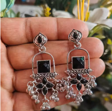 Combo of 4 Pair  Traditional Silver Kundan Stone Earrings