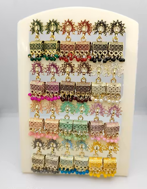 Jhumki Earrings Combo (Pack of 12)