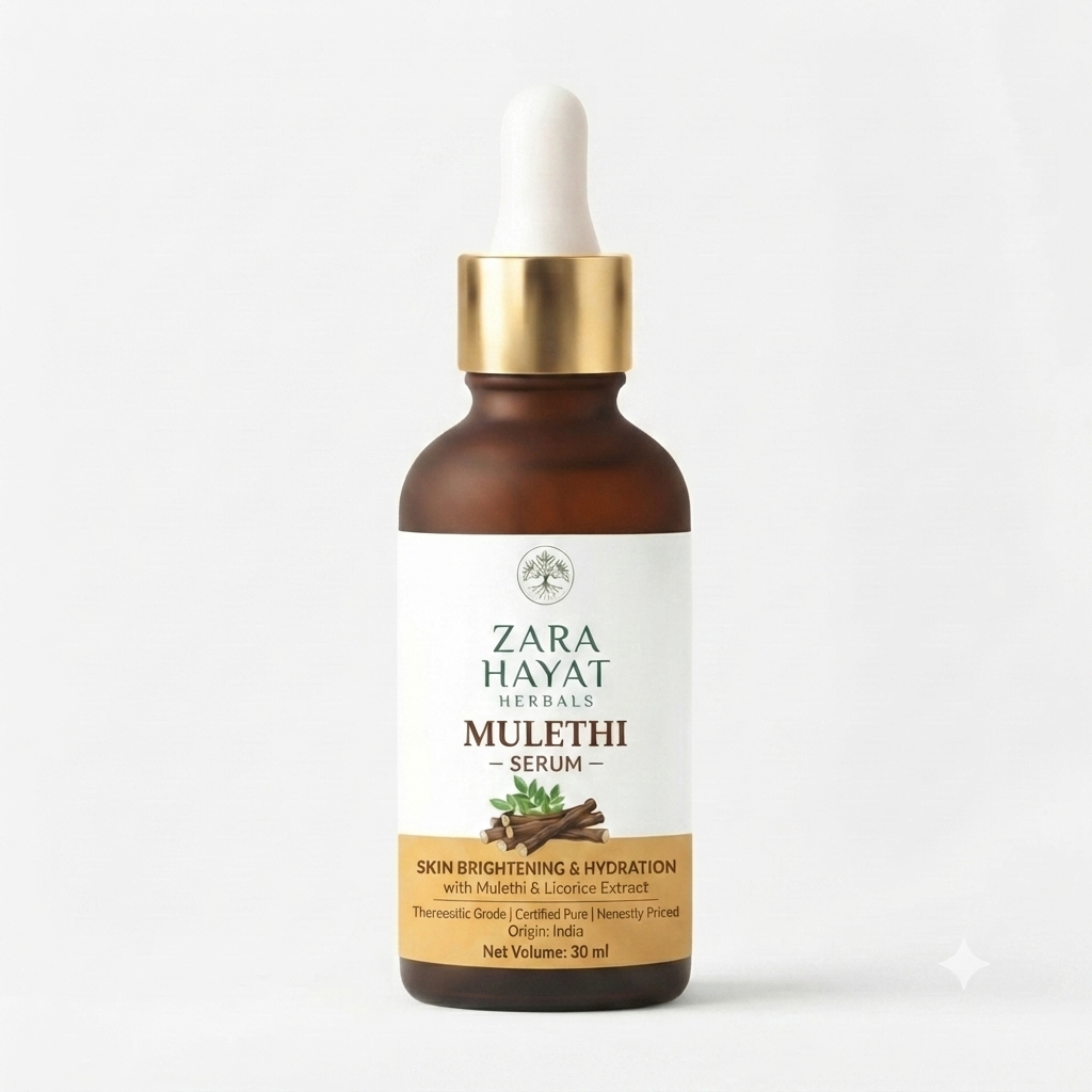Zara Hayatt Pure Mulethi Skin Brightening Serum (30 ml) | With Niacinamide, Vitamin C & Hyaluronic Acid