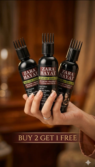 Zara Hayat Herbal Hair Growth Oil - Anti Hair Fall & Growth Formula (100ml) | Buy 2 Get 1 Free